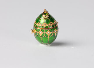 Colgante Huevo Faberge Verde