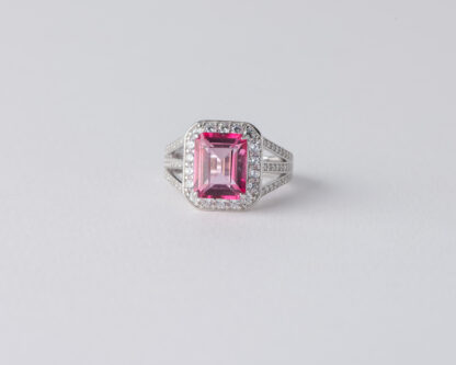 Anillo Garibaldi Topacio Rosa