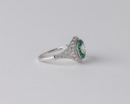 Anillo Ojo de Perdiz Pequeño Verde